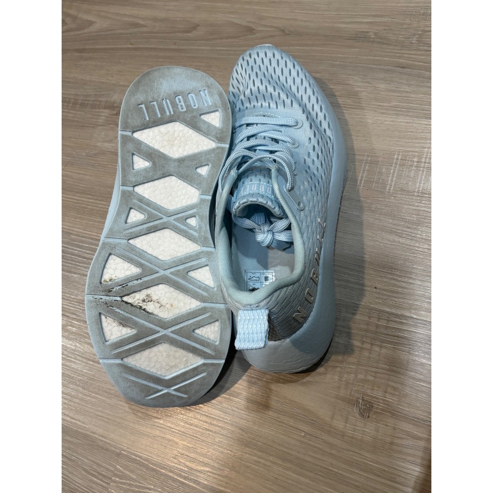 NOBULL Mesh Runner Light Blue Womens Training Shoes Size 8.5 Low Top Sneakers - Picture 6 of 6